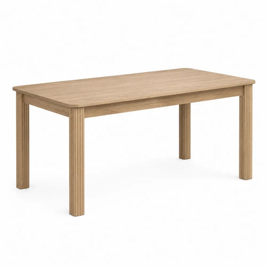Mesa de comedor de madera de roble 180x90x75 cm