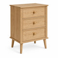 Cajonera de Madera de Roble con 3 Cajones 40x30x70 cm